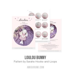 Loulou Bunny amigurumi pattern by Sarah's Hooks & Loops
