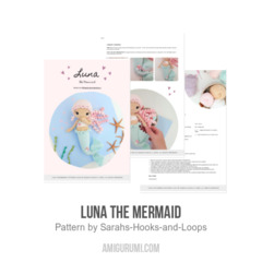 Luna the Mermaid amigurumi pattern by Sarah's Hooks & Loops