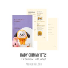 Baby CHIMMY BT21 amigurumi pattern by Hello Amijo