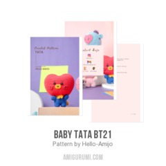 Baby TATA BT21 amigurumi pattern by Hello Amijo