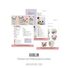 Goblin amigurumi pattern by Pinktomatocrochet