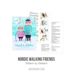 The Nordic Walking Friends amigurumi pattern by Gwilami
