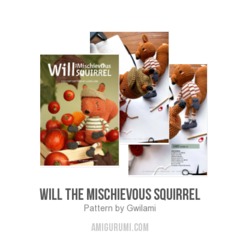 Will the Mischievous Squirrel amigurumi pattern by Gwilami