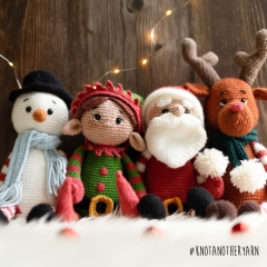 Larry the Christmas Elf amigurumi pattern by Knotanotheryarn
