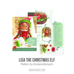 Lisa the Christmas Elf amigurumi pattern by Knotanotheryarn