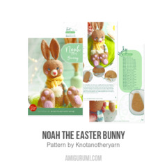 Noah the Easter Bunny amigurumi pattern by Knotanotheryarn
