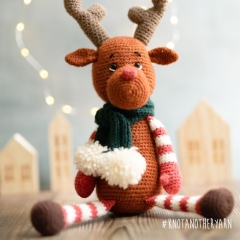 Red the Reindeer amigurumi by Knotanotheryarn