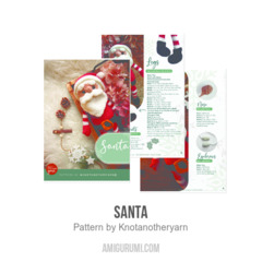 Santa amigurumi pattern by Knotanotheryarn