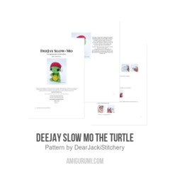 DeeJay Slow Mo the Turtle amigurumi pattern by DearJackiStitchery