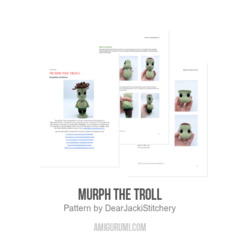Murph the Troll amigurumi pattern by DearJackiStitchery