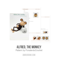 Alfred, the monkey amigurumi pattern by yarnacadabra