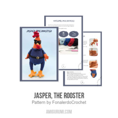 Jasper, the rooster amigurumi pattern by yarnacadabra
