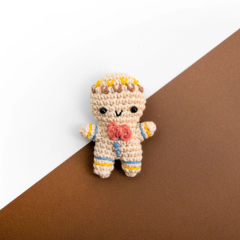 Gingerbread Man amigurumi pattern by Amigurumi Adventures