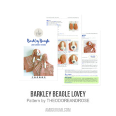 Barkley Beagle Lovey amigurumi pattern by THEODOREANDROSE