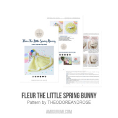 Fleur The Little Spring Bunny Lovey amigurumi pattern by THEODOREANDROSE