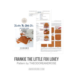 Frankie The Little Fox Lovey amigurumi pattern by THEODOREANDROSE