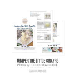Juniper The Little Giraffe amigurumi pattern by THEODOREANDROSE