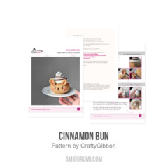 Cinnamon Bun amigurumi pattern by CraftyGibbon