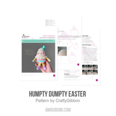 Humpty Dumpty Easter  amigurumi pattern by CraftyGibbon
