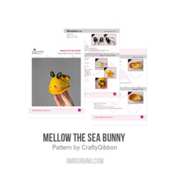 Mellow the Sea Bunny  amigurumi pattern by CraftyGibbon