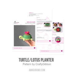 Turtle/Lotus Planter   amigurumi pattern by CraftyGibbon