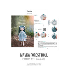 Mavka forest doll amigurumi pattern by TwoLoops
