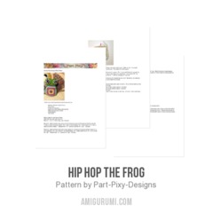 Hip Hop the Frog amigurumi pattern by Part Pixy Designs