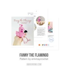 Fanny the Flamingo amigurumi pattern by erinmaycrochet