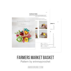 Farmers Market Basket amigurumi pattern by erinmaycrochet