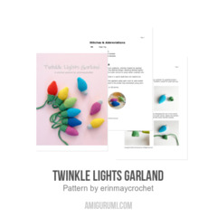 Twinkle Lights Garland amigurumi pattern by erinmaycrochet
