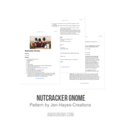  Nutcracker Gnome amigurumi pattern by Jen Hayes Creations