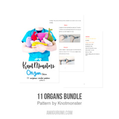 11 Organs Bundle amigurumi pattern by Knotmonster