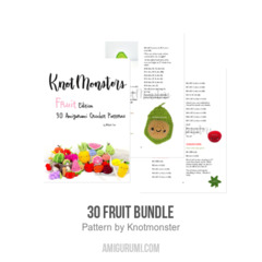 30 Fruit Bundle amigurumi pattern by Knotmonster