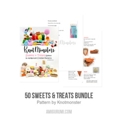 50 Sweets & Treats Bundle amigurumi pattern by Knotmonster