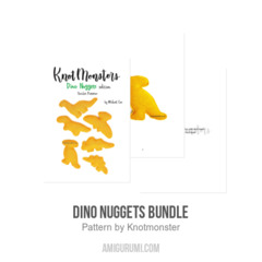 Dino Nuggets Bundle amigurumi pattern by Knotmonster