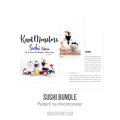 Sushi Bundle amigurumi pattern by Knotmonster
