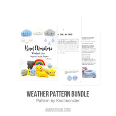 Weather Pattern Bundle amigurumi pattern by Knotmonster