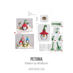 Petunia amigurumi pattern by Mufficorn
