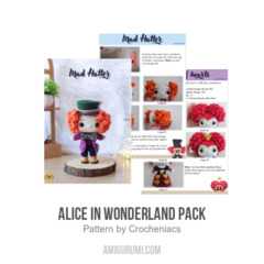 Alice in Wonderland Pack amigurumi pattern by Crocheniacs