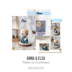 Anna & Elsa amigurumi pattern by Crocheniacs