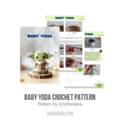 Baby Yoda Crochet Pattern amigurumi pattern by Crocheniacs