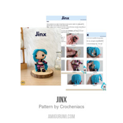 Jinx amigurumi pattern by Crocheniacs