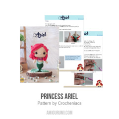 Princess Ariel amigurumi pattern by Crocheniacs