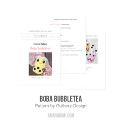 Boba Bubbletea amigurumi pattern by Gutherz Design