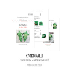 Kroko Kalli amigurumi pattern by Gutherz Design