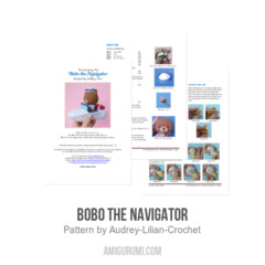 Bobo the Navigator amigurumi pattern by Audrey Lilian Crochet