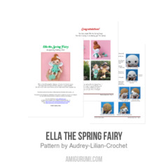 Ella the Spring Fairy amigurumi pattern by Audrey Lilian Crochet