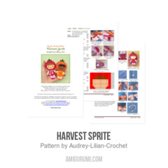Harvest Sprite amigurumi pattern by Audrey Lilian Crochet