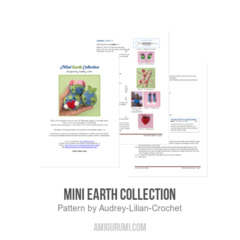 Mini Earth Collection amigurumi pattern by Audrey Lilian Crochet