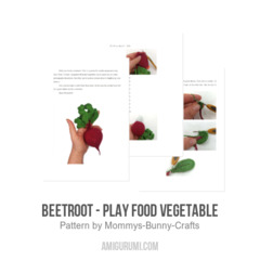 Beetroot - Play food vegetable amigurumi pattern by Mommys Bunny Crafts